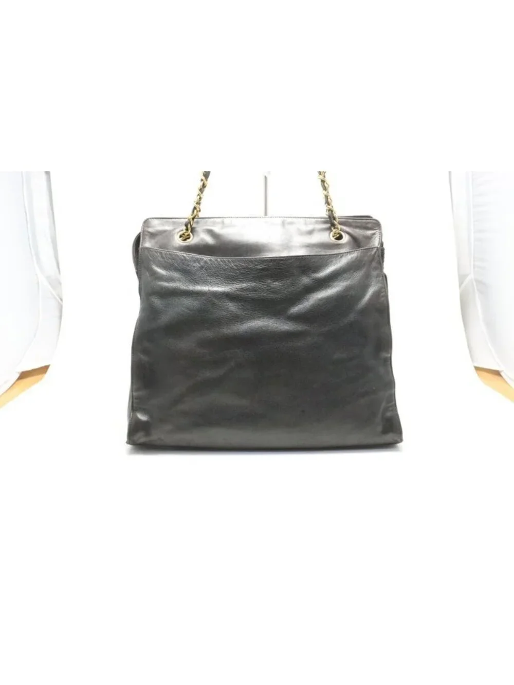Chanel Jumbo CC Logo Leather Tote